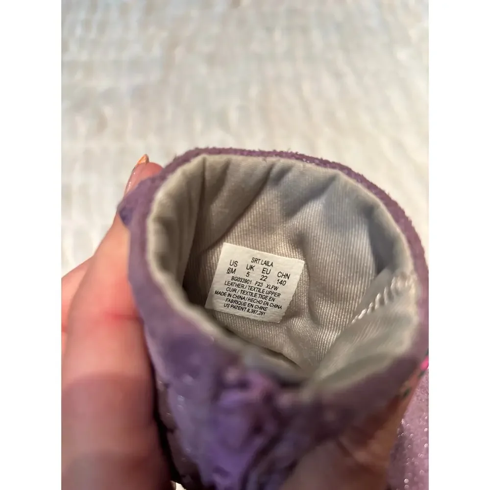 OshKosh Stride Rite Toddler Girl Size 6 Shoe Bundle Purple Boots Gray Sneakers